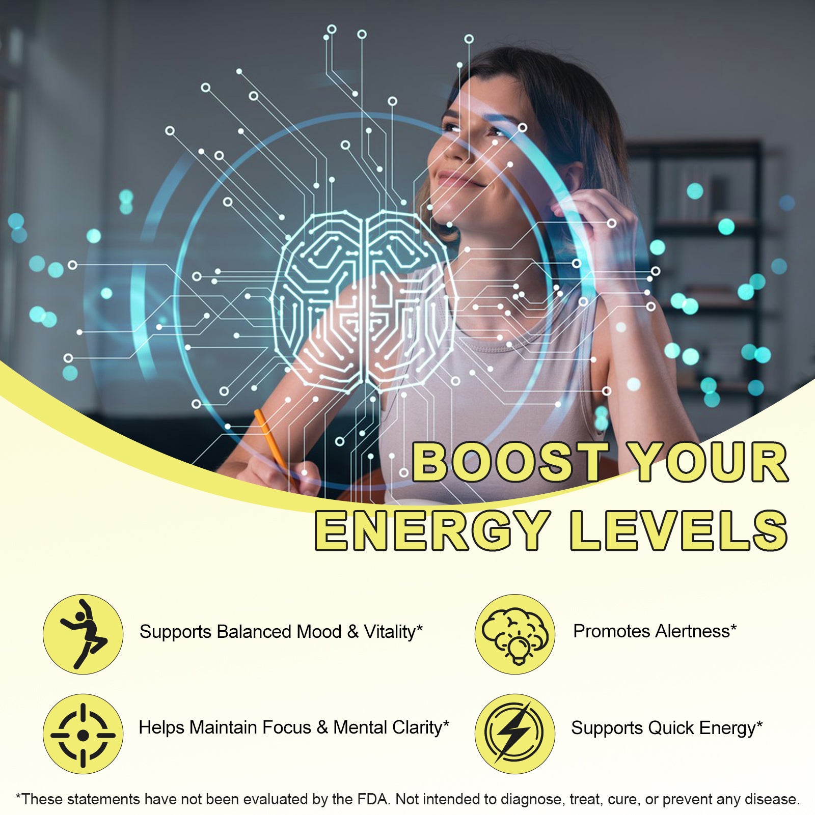 Acentiallabs Energy Transdermal Patches Boost Energy Focus Support Healthcare Supplement Stickers Energy Patches for Men & Women