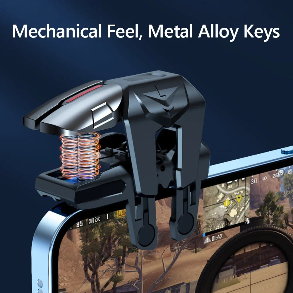 G21 1 Pair 6 Finger Game Controller for PUBG Game Mobile Gamepad Trigger Joystick Shooter Fire Button Controller for PUBG Mobile