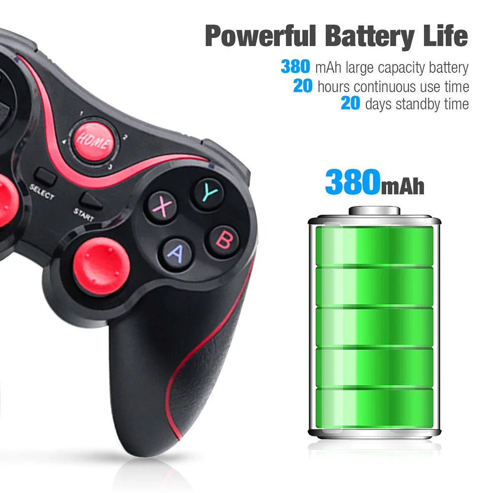 X3 Wireless Bluetooth Game Controller for PC Mobile Phone Android IOS TV BOX Tablet Joystick Gamepad Joypad Holder Kids Gift