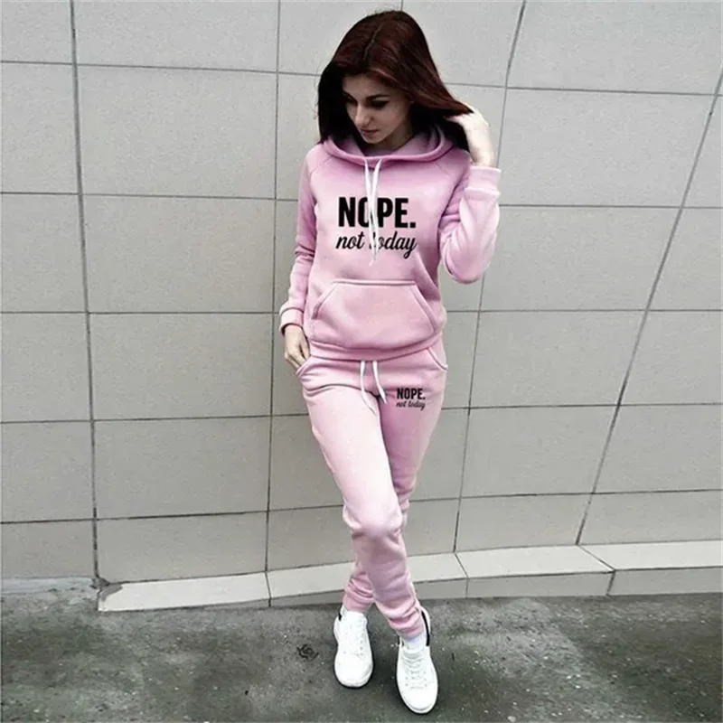 Women's sportswear sportswear jogging clothes ladies casual hooded sportswear suit clothes hoodie + sports pants sportswear